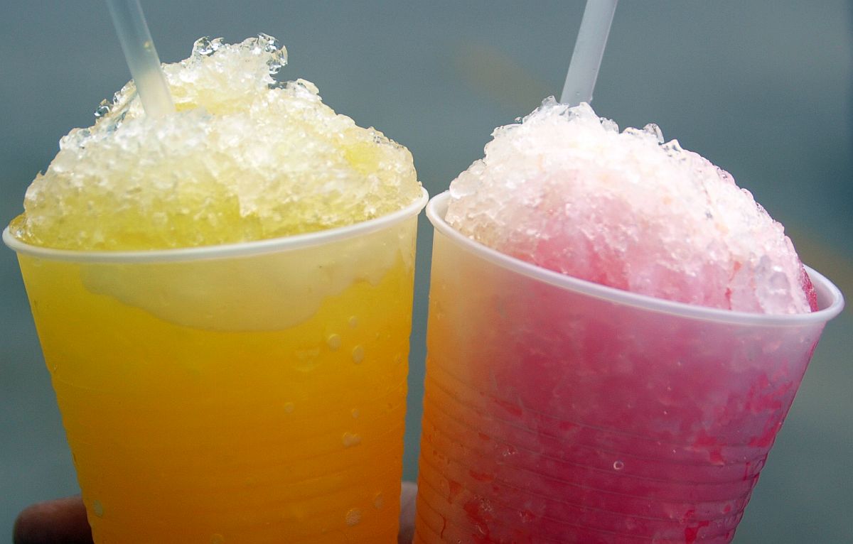 Passion Fruit & Strawberry Snow Cone